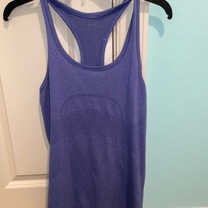 purple lululemon swiftly tech tank top